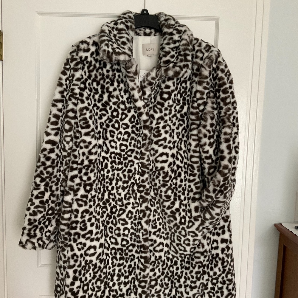 Faux fur coat